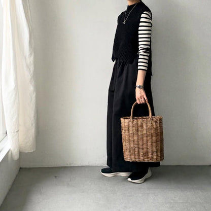 dui jujudhau  ワイドワイドパンツ　チノブラック