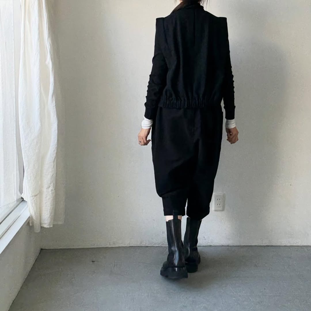 homspun オーガニックコットン起毛8分丈パンツ