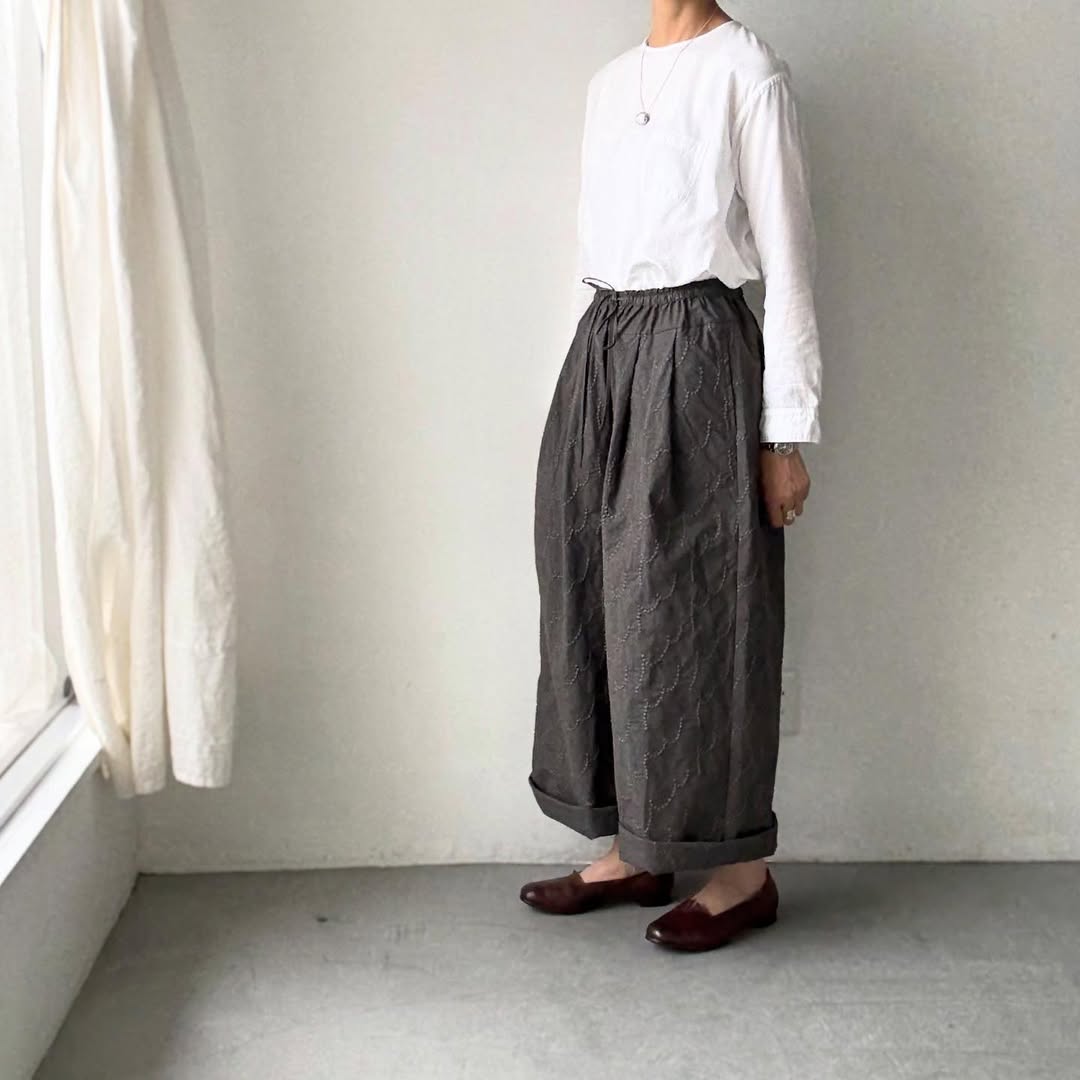 kijinokanosei  フラクタルワイドパンツ