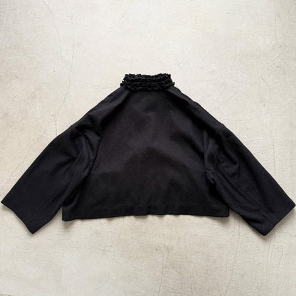 R&D.M.Co  フリルデコレーションジャケット　ブラック