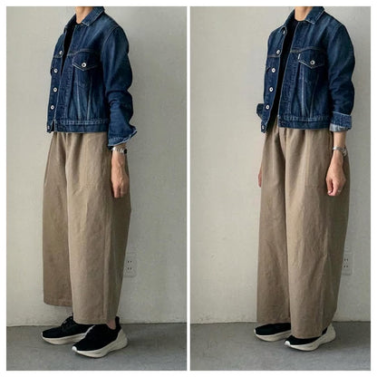 homspun ウールリネンギャザーワイドパンツ　ベージュ