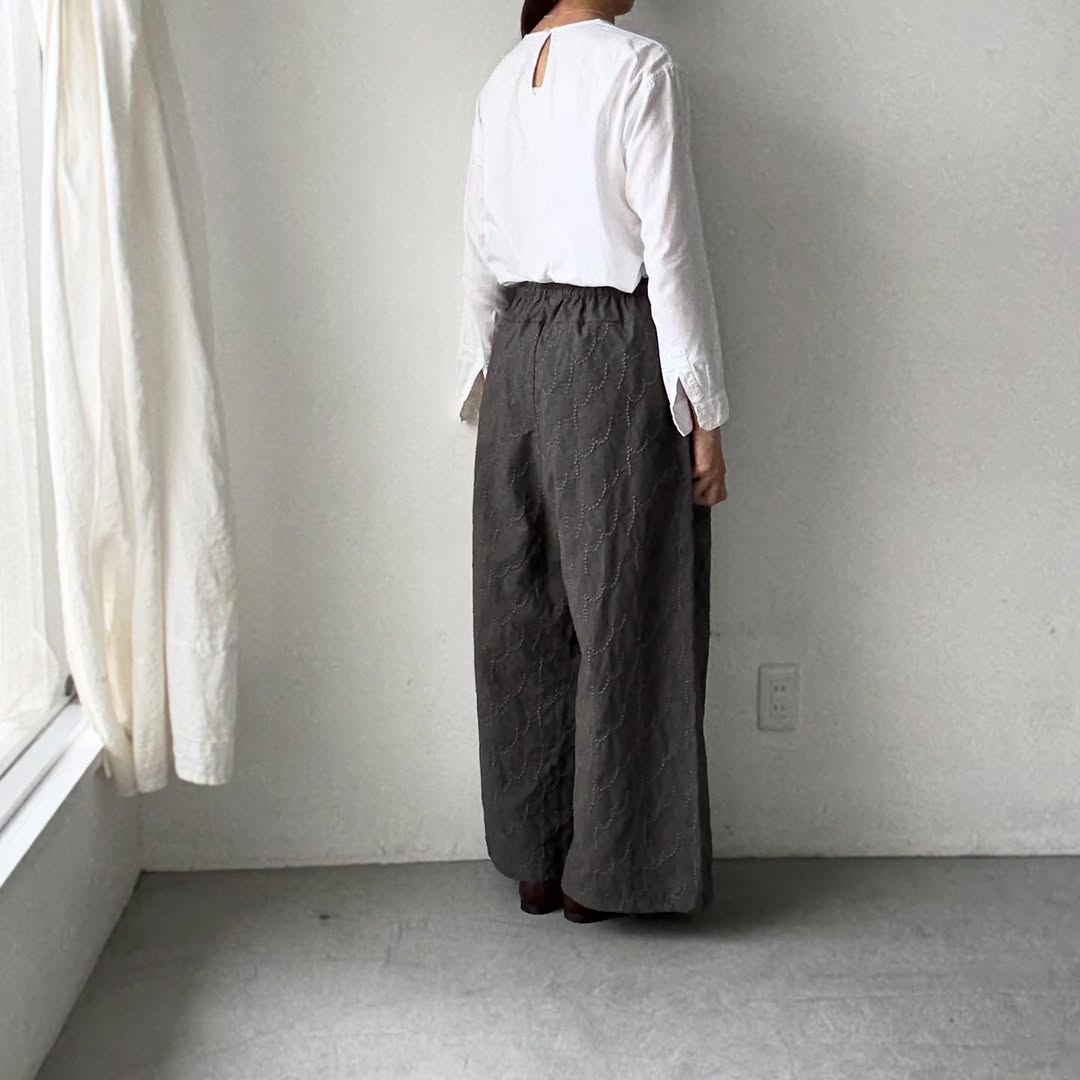 kijinokanosei  フラクタルワイドパンツ