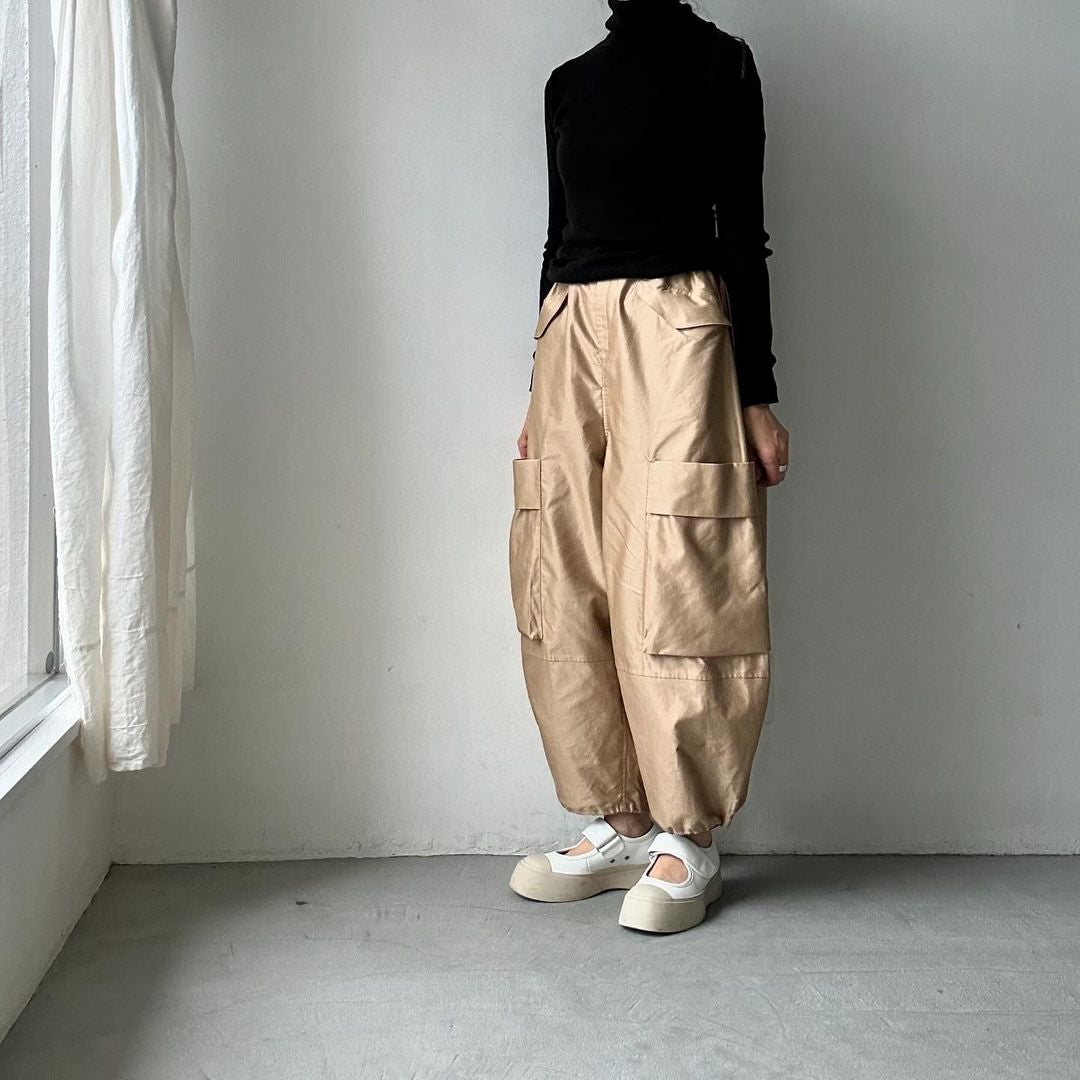 TENNE HANDCRAFTED MODERN ミリタリーバレルパンツ - キャメル