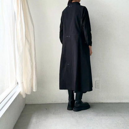 atelier d'antan kobell コットンエプロンドレス　ブラック