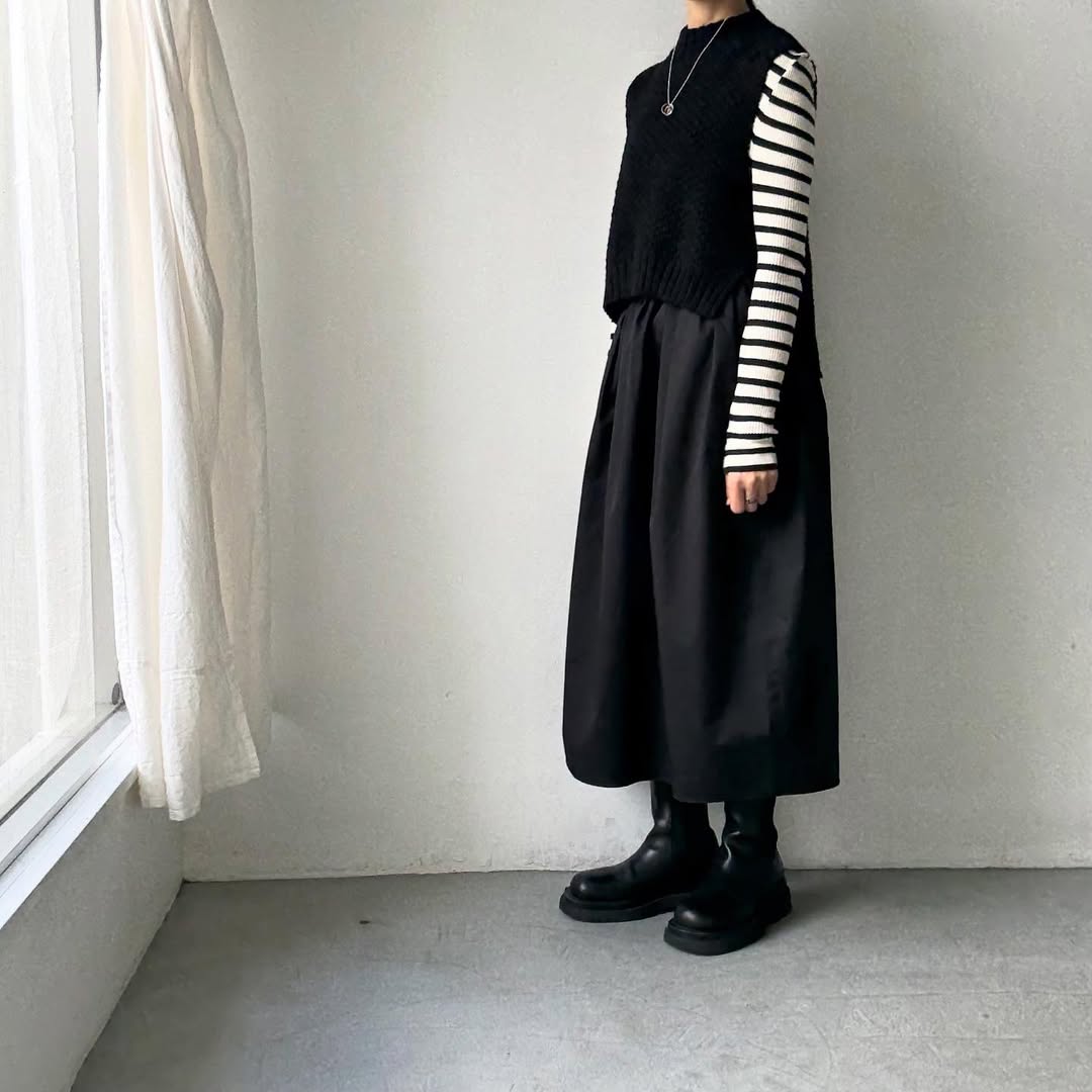 SACUCA  タックギャザースカート