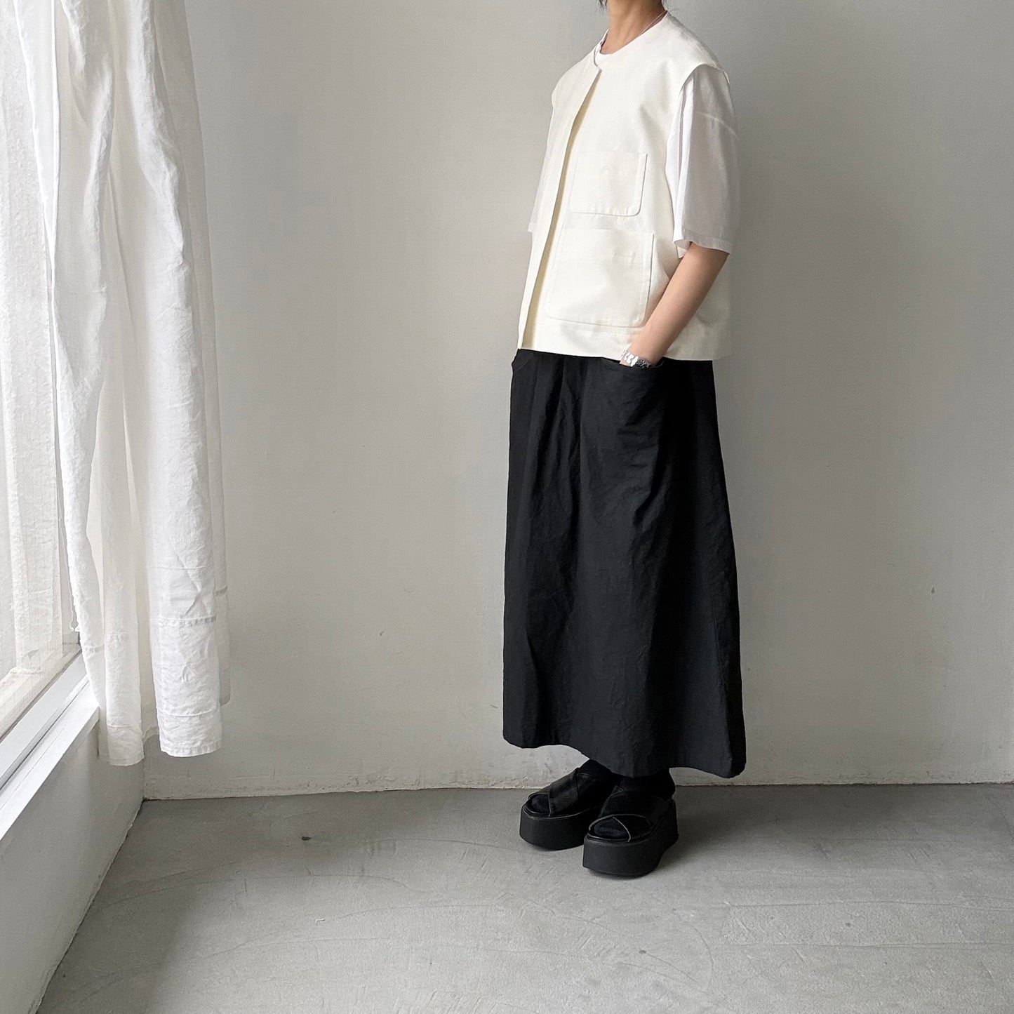 TENNE HANDCRAFTED MODERN  シルクキュプラツイードベスト