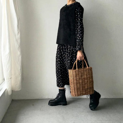 cion  アルパカ混モールベスト