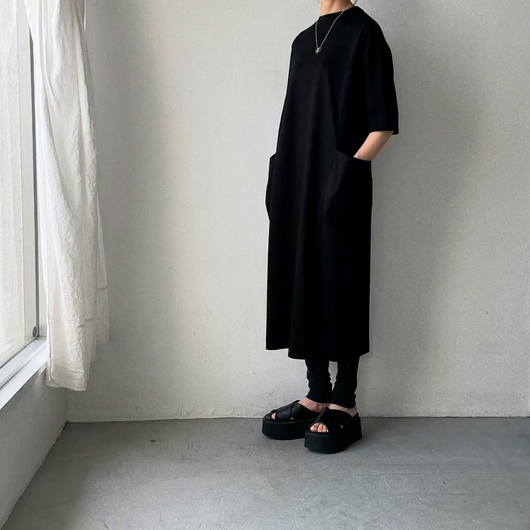 atelier naruse  コットンポンチボックスワンピース
