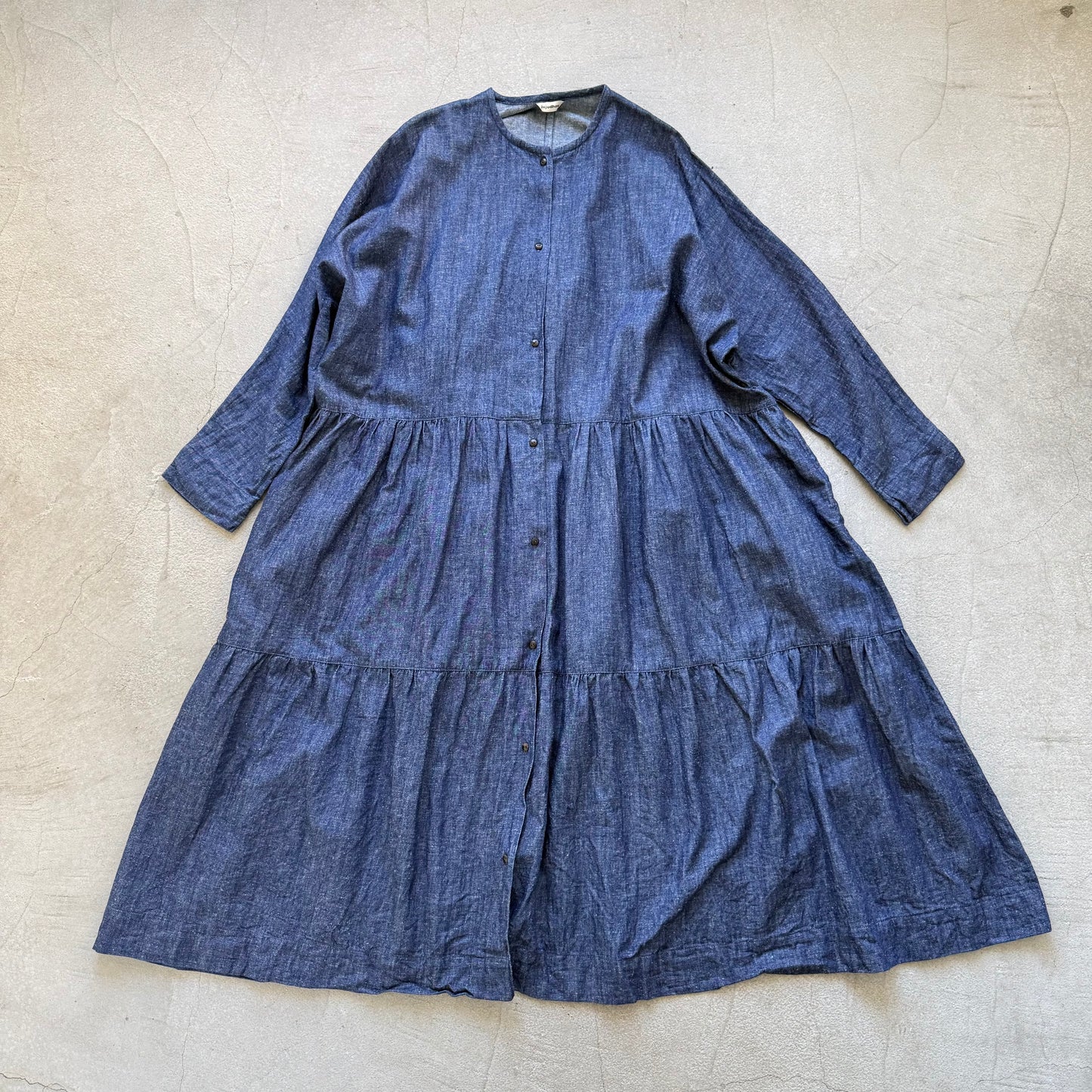 jujudhau デッドストックデニムティアードドレス