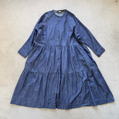 jujudhau デッドストックデニムティアードドレス