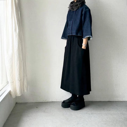 homspun ラムフリンジネックウォーマー　グレー