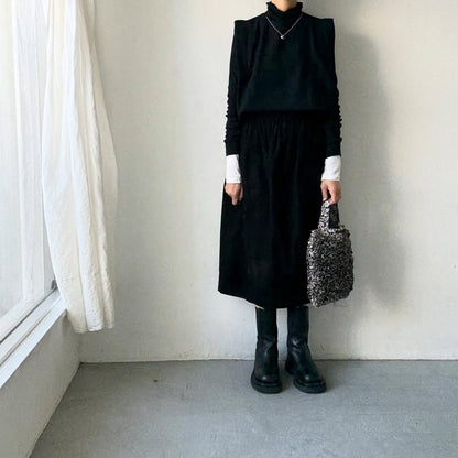 R&D.M.Co  ワイルドベリーリネンフリルトートバッグ