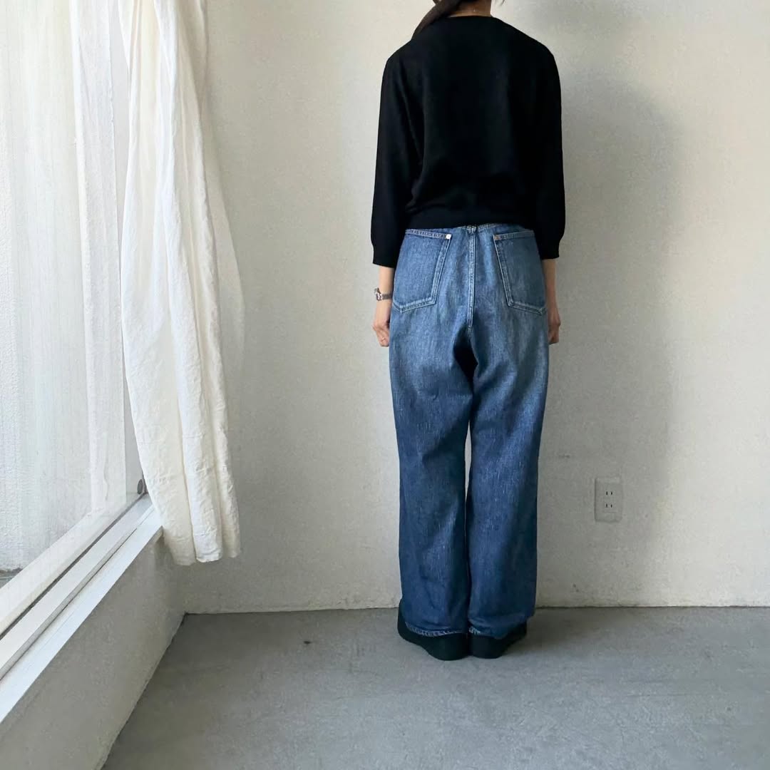 R&D.M.Co  ウールカシミアポケットプルオーバー　ブラック