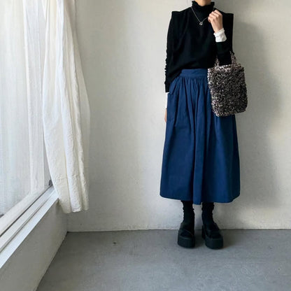 R&D.M.Co  ワイルドベリーリネンフリルトートバッグ