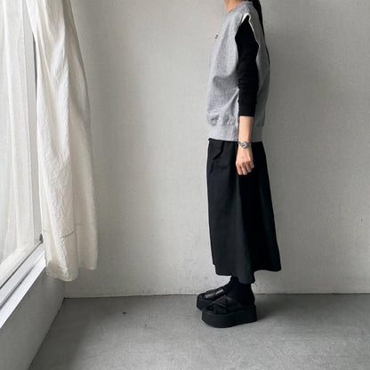 homspun コンパクト裏毛ベスト　トップグレー