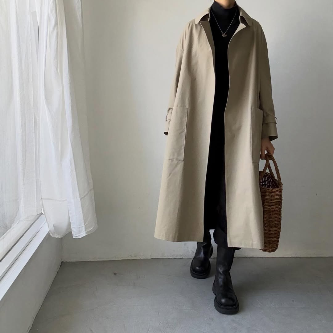 TENNE HANDCRAFTED MODERN　ブリスベンモスビッグサイズトレンチコート