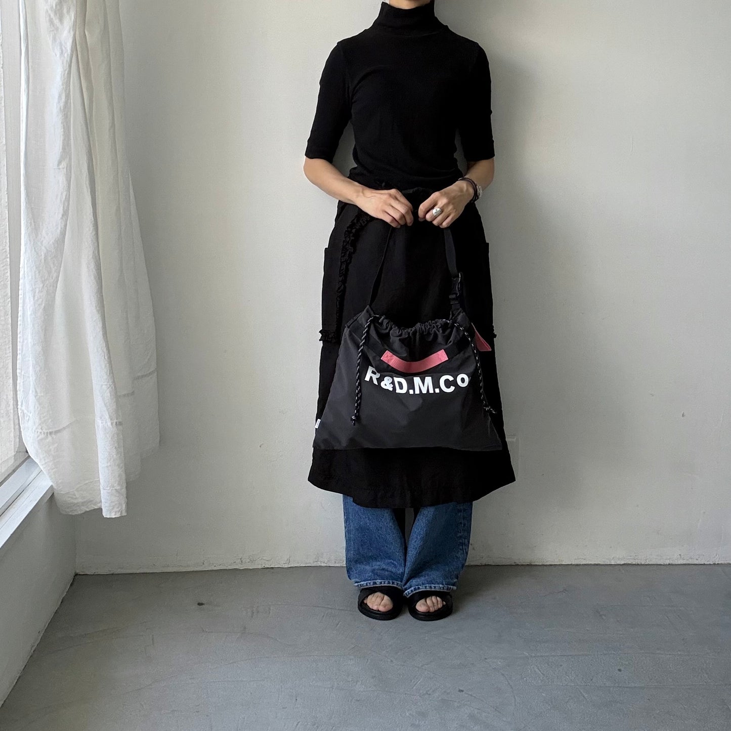 R&D.M.Co 　ショッピングバッグ　ダークグレー