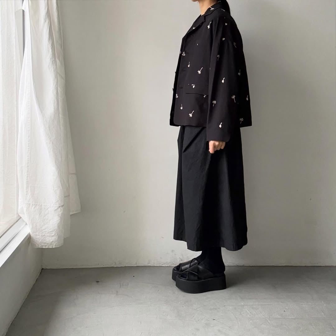 atelier naruse  コットンリネンテーラードジャケットnohara