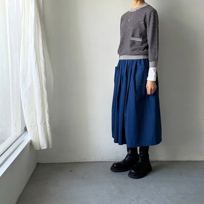 R&D.M.Co  ウールカシミアポケットプルオーバー　ボーダー