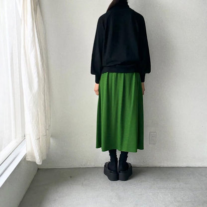 atelier naruse ウールタートルネックニット　ブラック