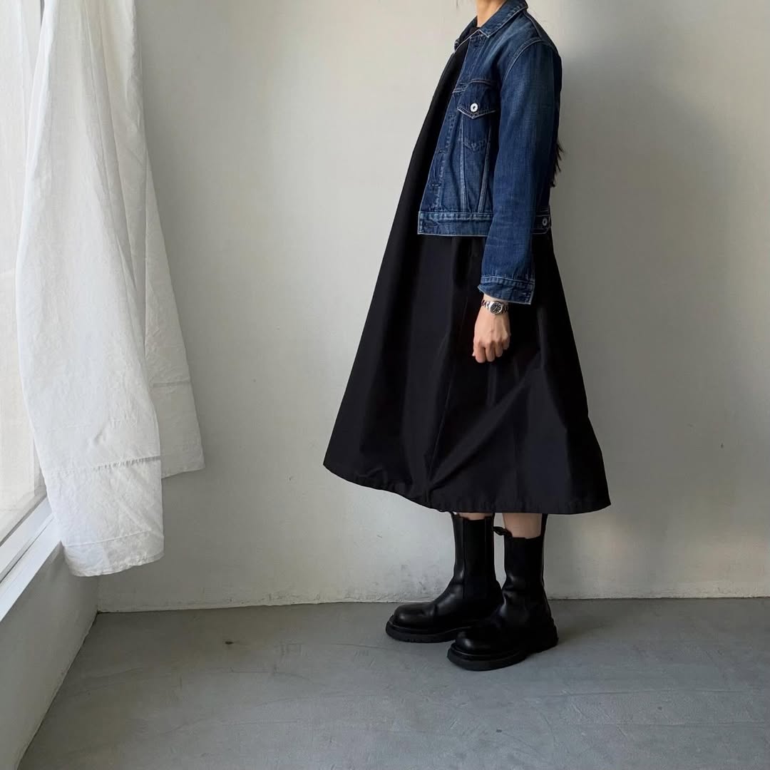 R&D.M.Co  タフタプルオーバードレス