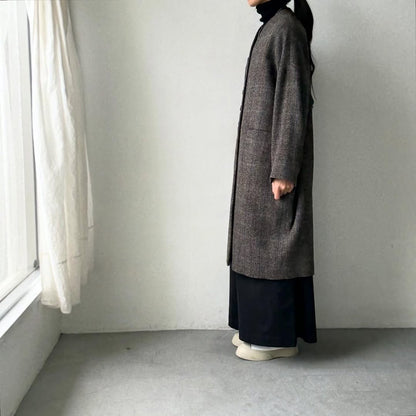 atelier naruse ハリスツイードウールコクーンコート
