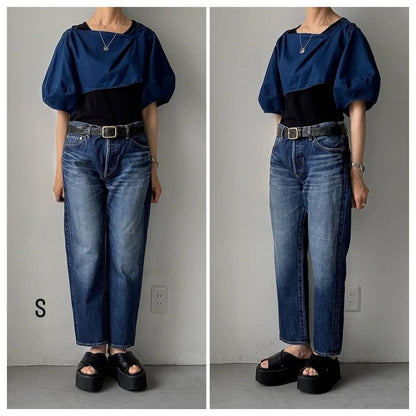 🔵来季分予約受付中🔵R&D.M.Co ストレートデニムパンツ(ヴィンテージライク)