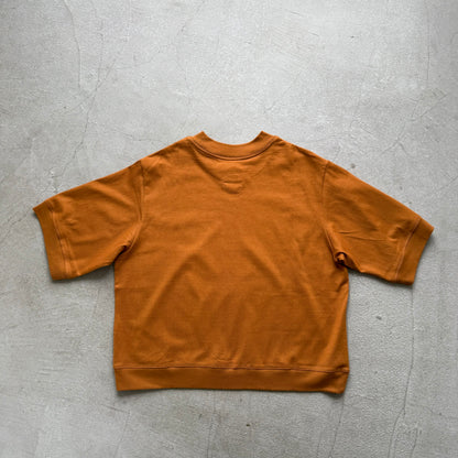 atelier d'antan  Bordet コットンジャージー５分袖プルオーバー　コニャック