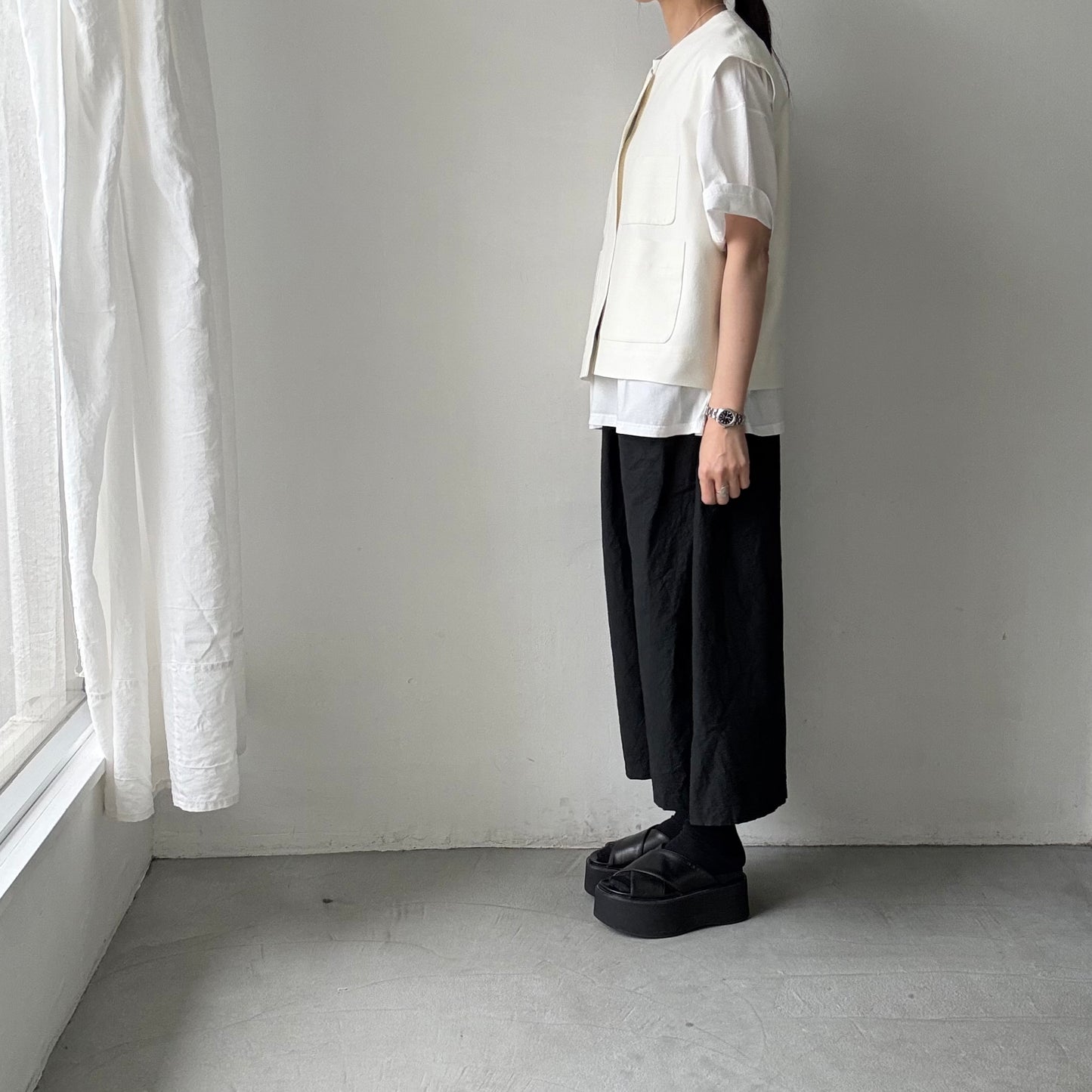 TENNE HANDCRAFTED MODERN  シルクキュプラツイードベスト