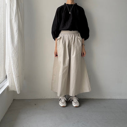 R&D.M.Co  シェーディングチェックスモックブラウス