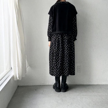 Linenya  ベロアベスト