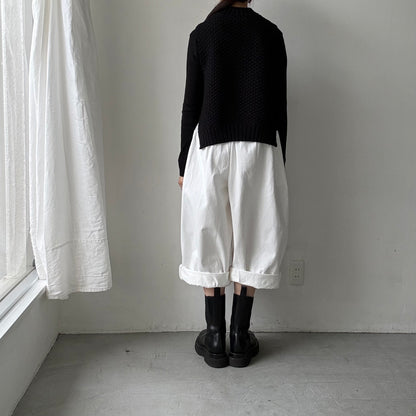atelier d'antan Perriereコットンワイドパンツ　ホワイトsize 1