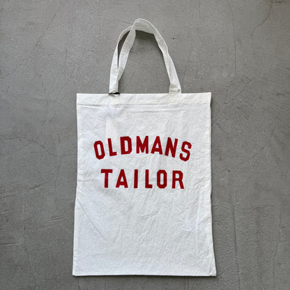 OLDMANS TAILOR  OMTプリントテクスチャートートバッグ　ホワイト