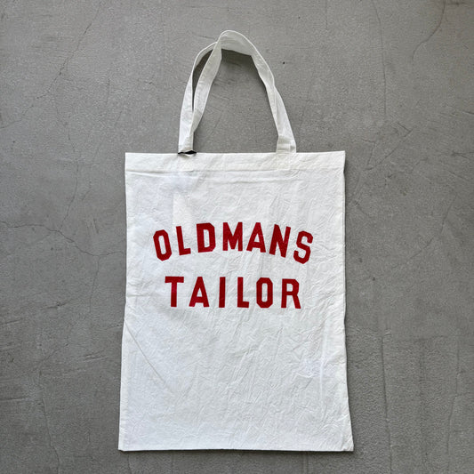 OLDMANS TAILOR  OMTプリントテクスチャートートバッグ　ホワイト