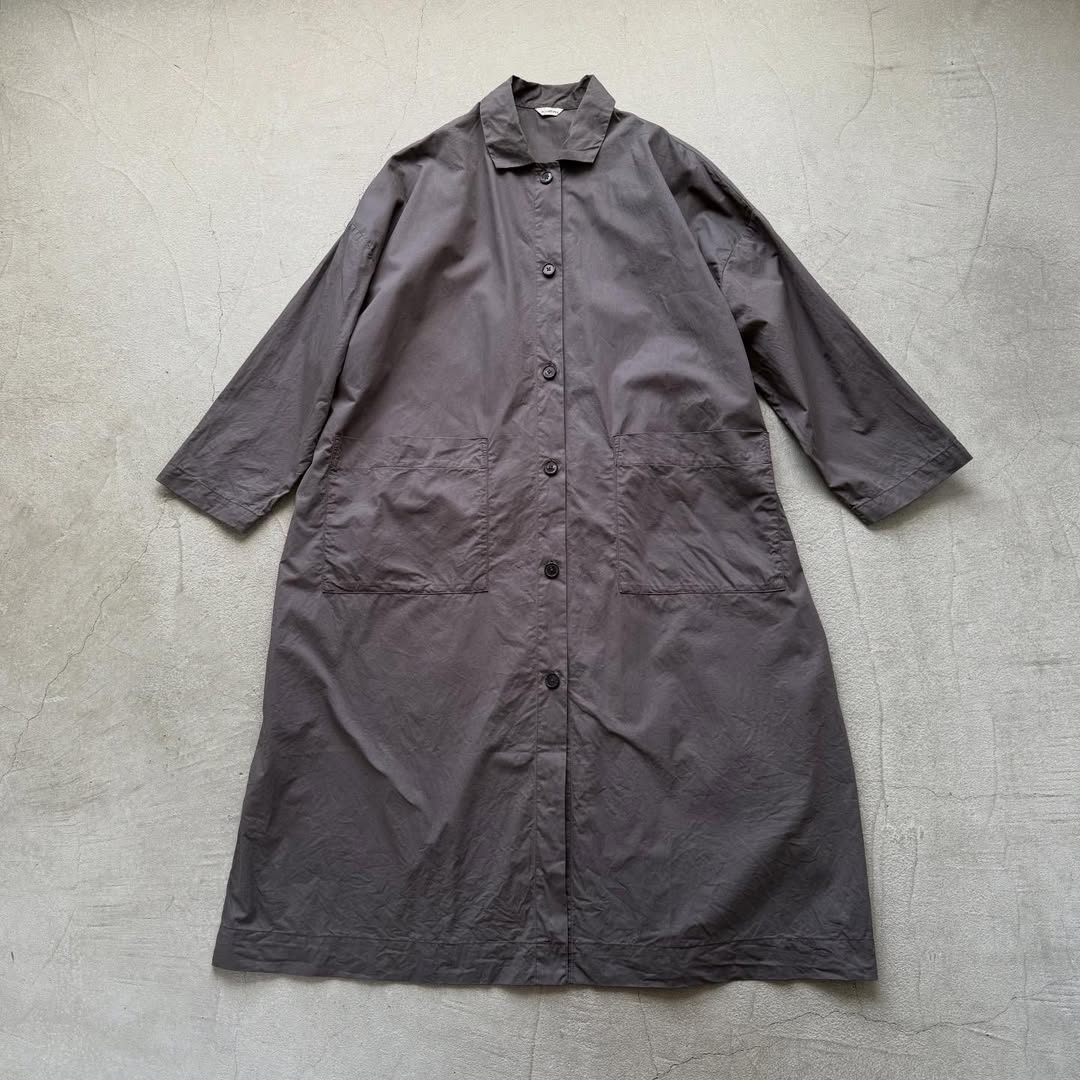 jujudhau  デッドストックコットンワークコート　グレー