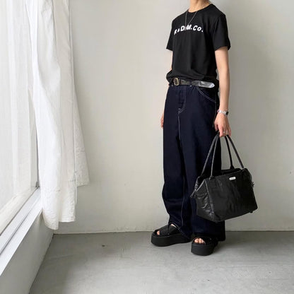 R&D.M.Co パイルエンブロイダリーTシャツ