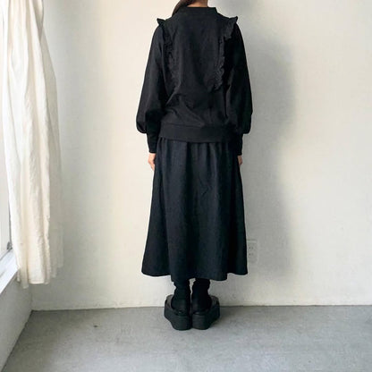 MAGALI コットン天竺ショルダーフリルカットソー