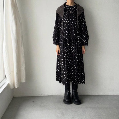 Karakoram アルパカコットントライアングルスカーフ　ダークブラウン