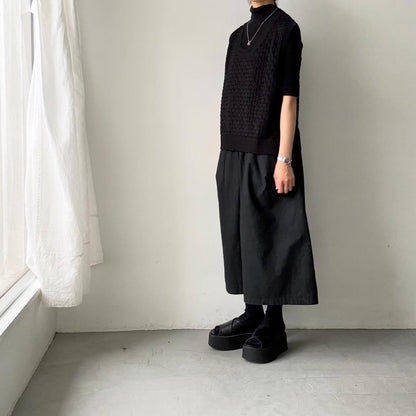 atelier naruse  コットンバスケット編みニットベスト