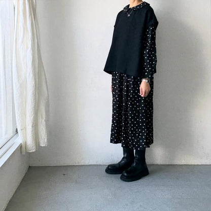 Linenya  ウールベスト　ブラック