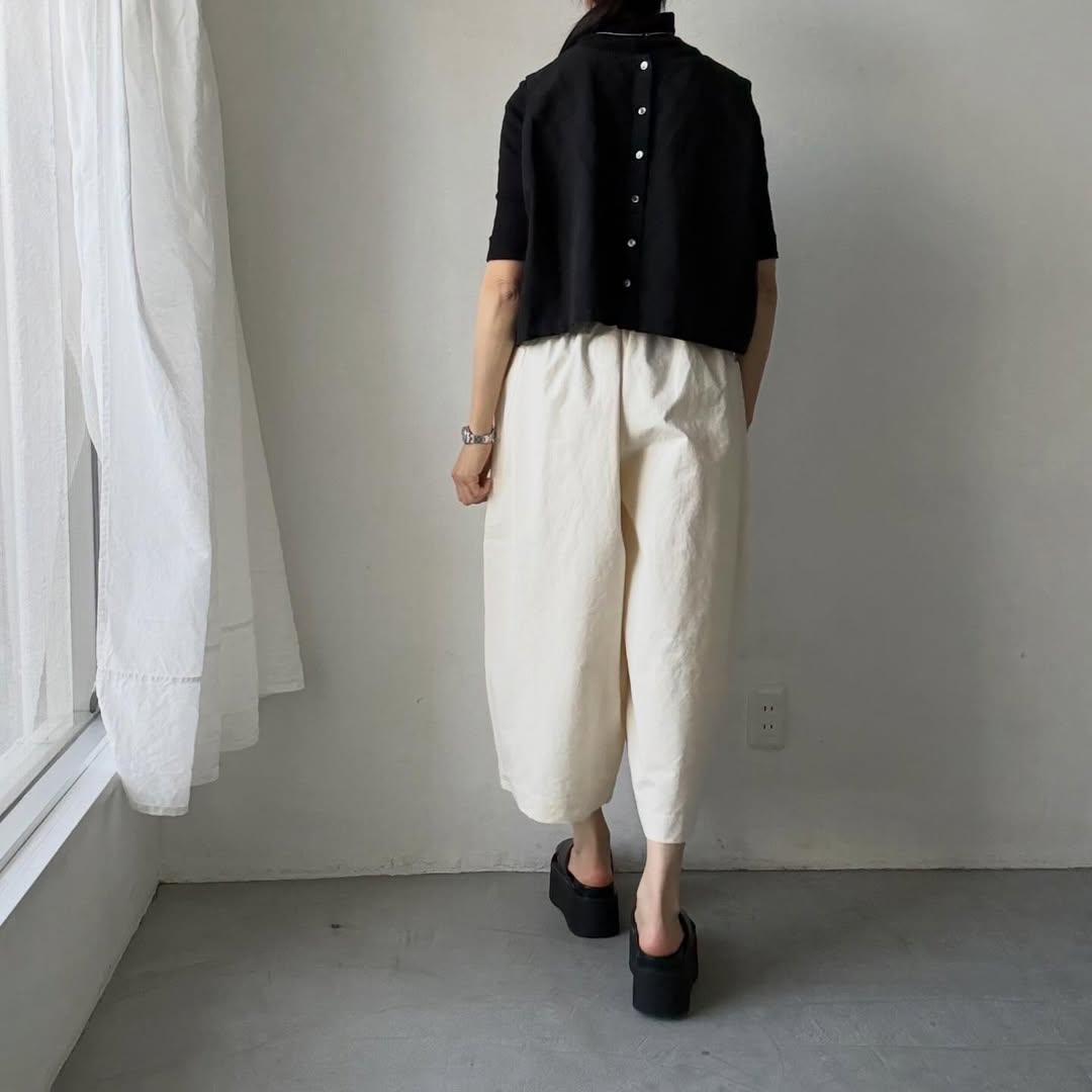atelier d'antan Perriereコットンワイドパンツ