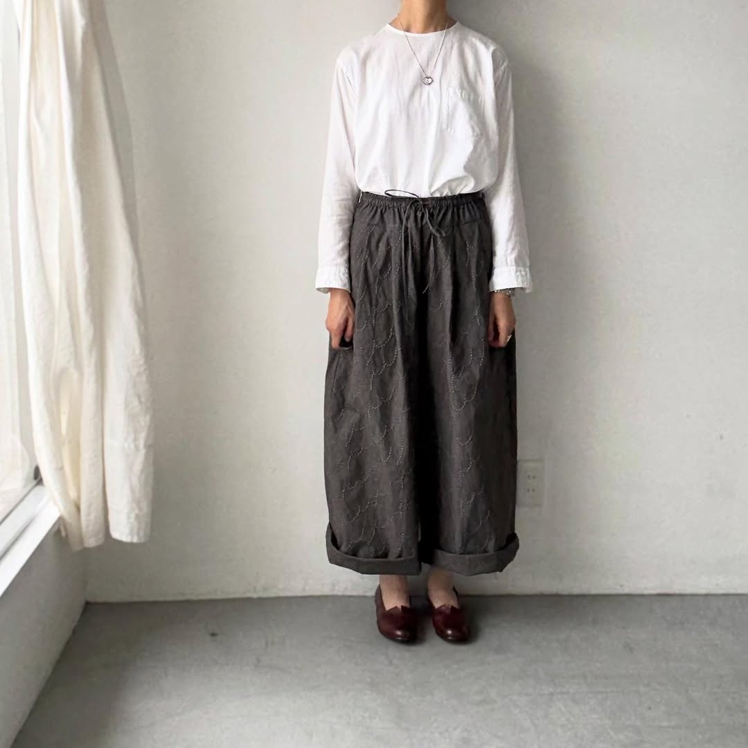 kijinokanosei  フラクタルワイドパンツ