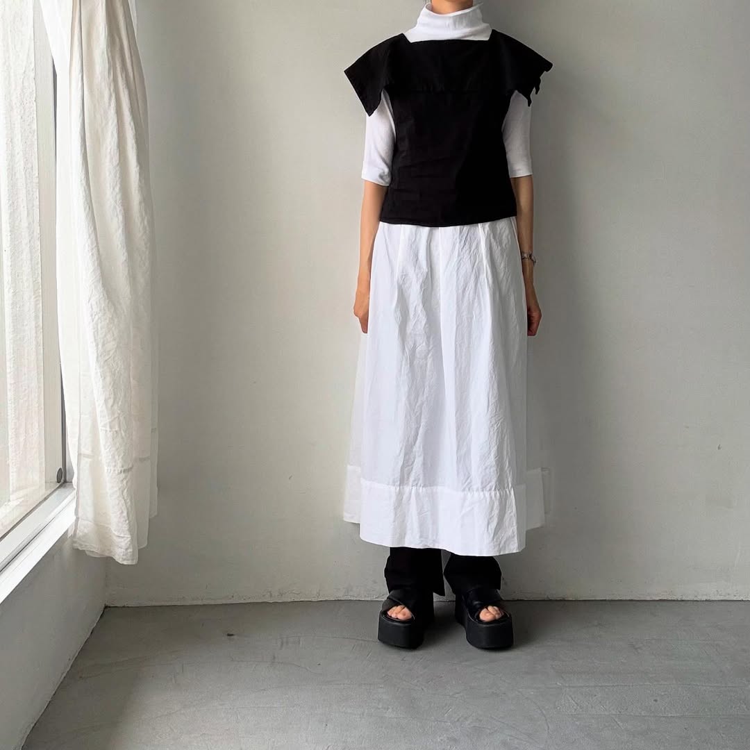 R&D.M.Co  リネンコットンピューリタンカラーブラウス