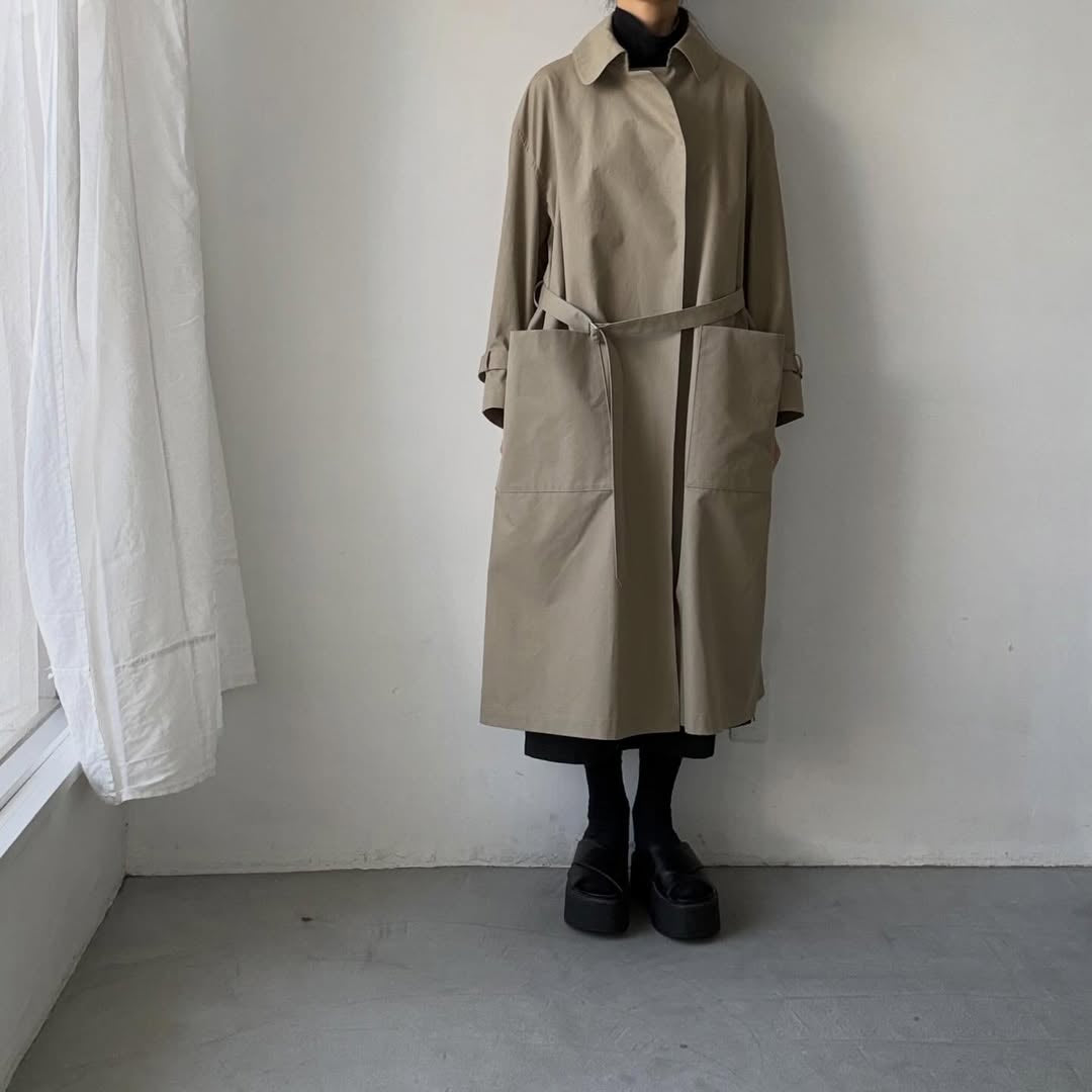TENNE HANDCRAFTED MODERN　ブリスベンモスビッグサイズトレンチコート