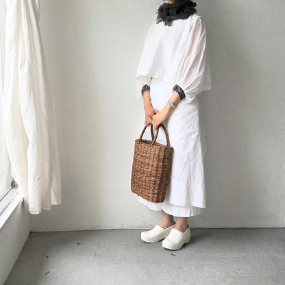 homspun ラムフリンジネックウォーマー　グレー