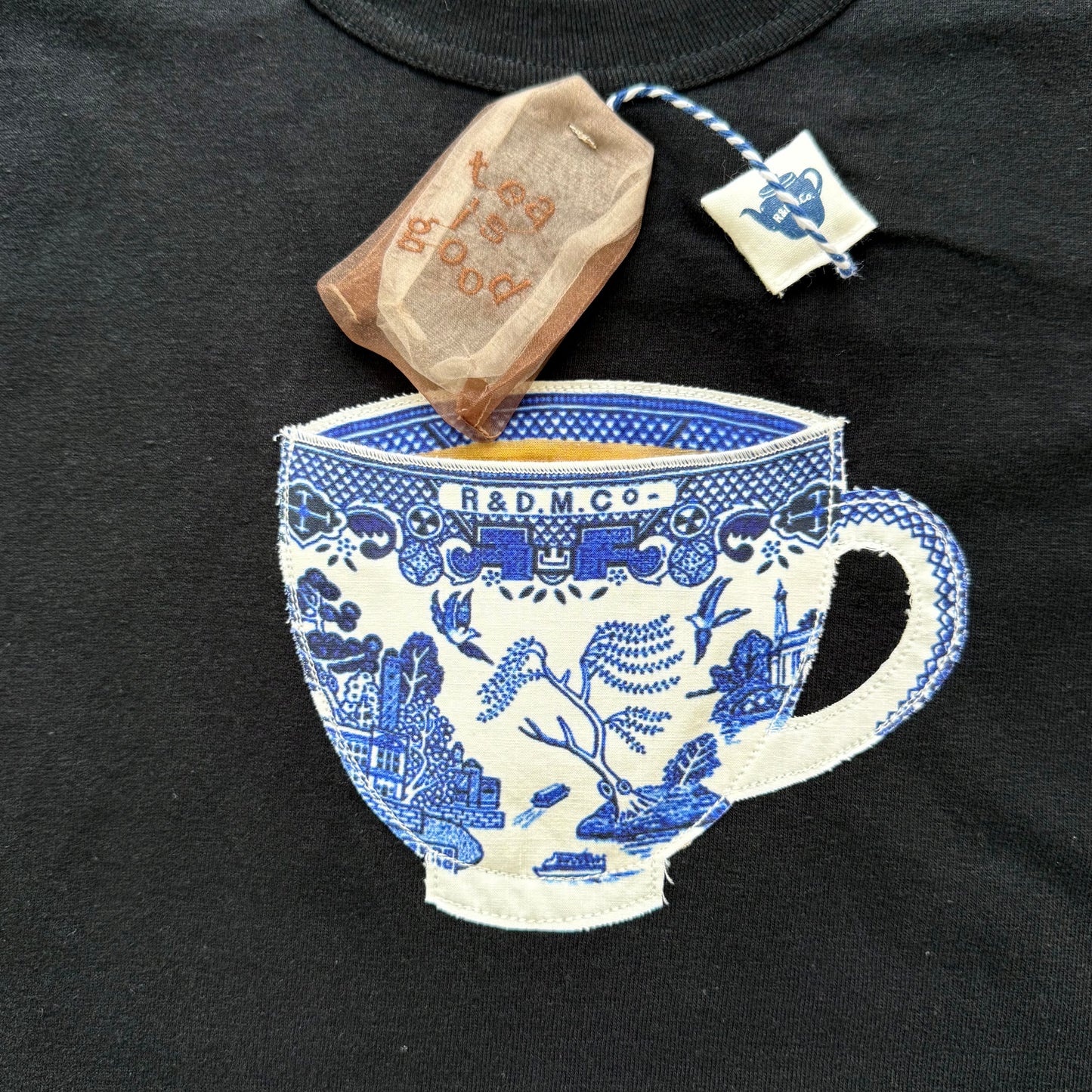 R&D.M.Co   BLUE WILLOWミルクティーTシャツ