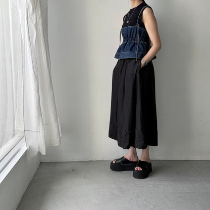 R&D.M.Co 　シルクサテンドッキングバルーンスカート
