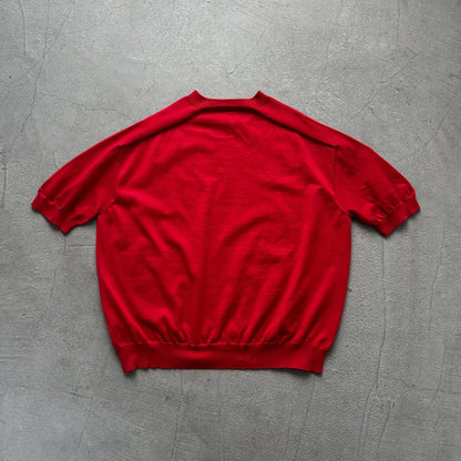 as it is.コットン半袖ニットプルオーバー　レッド