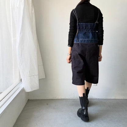 homspun  リップストップハーフパンツ　ネイビー