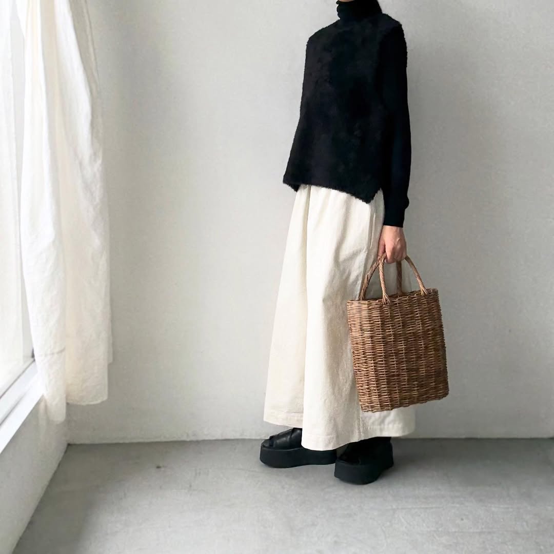 cion  アルパカ混モールベスト